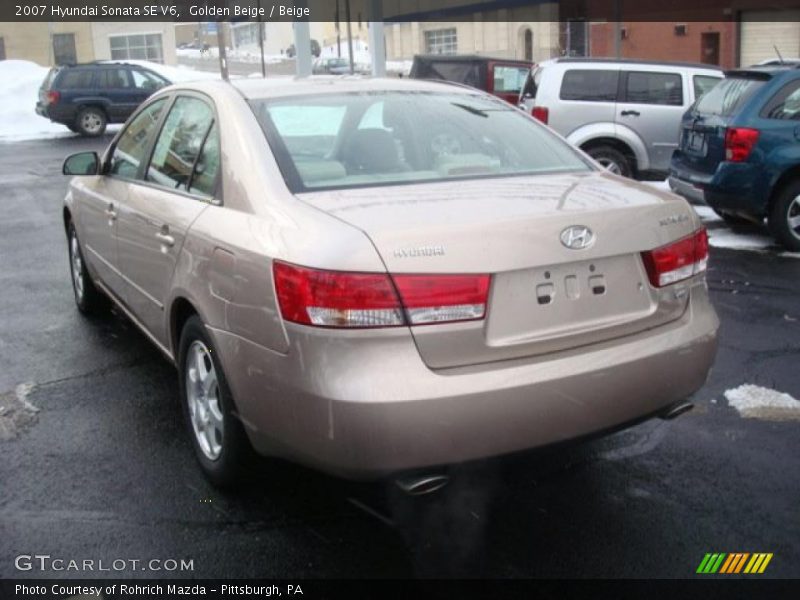 Golden Beige / Beige 2007 Hyundai Sonata SE V6