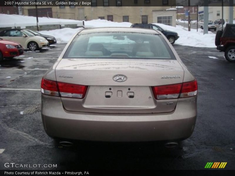 Golden Beige / Beige 2007 Hyundai Sonata SE V6