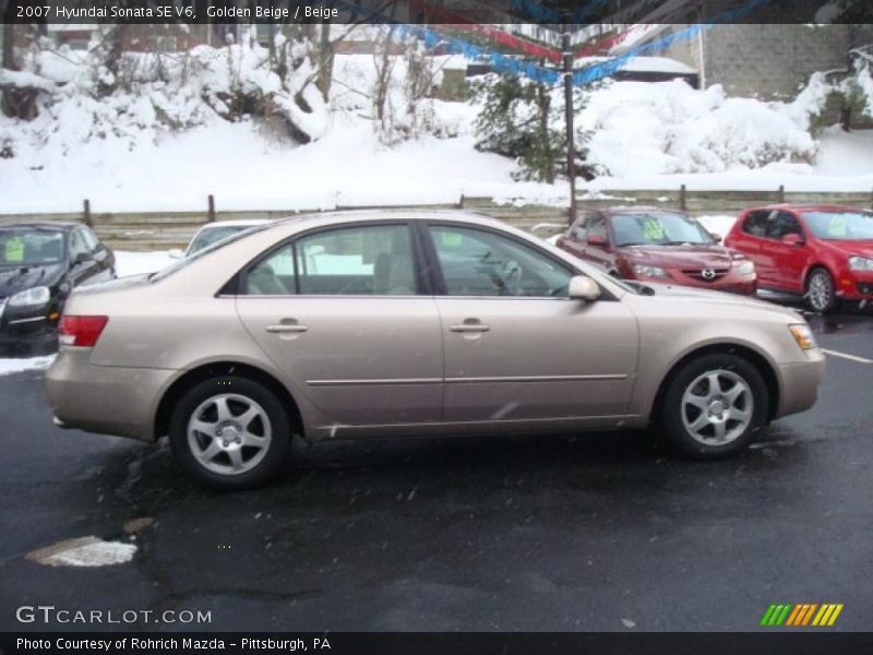 Golden Beige / Beige 2007 Hyundai Sonata SE V6