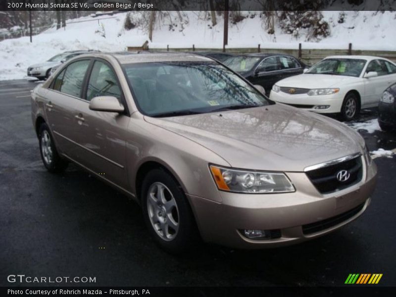 Golden Beige / Beige 2007 Hyundai Sonata SE V6