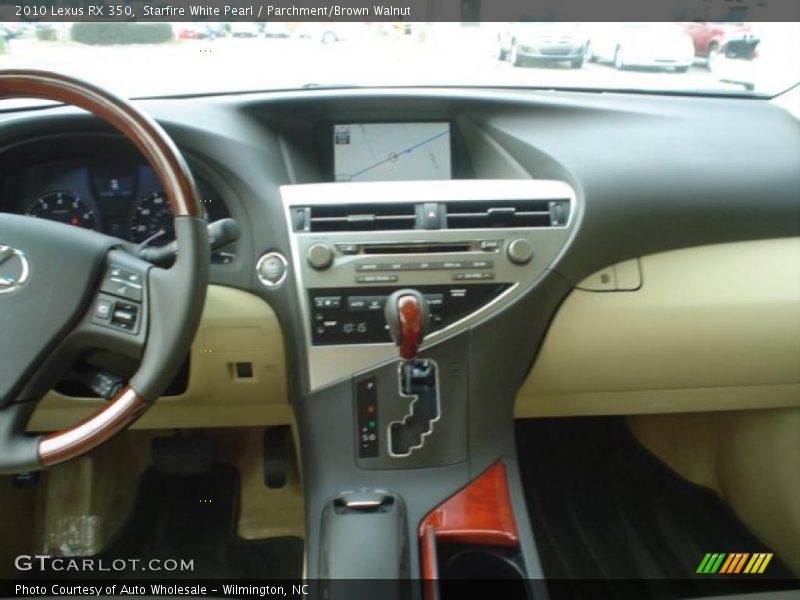 Starfire White Pearl / Parchment/Brown Walnut 2010 Lexus RX 350