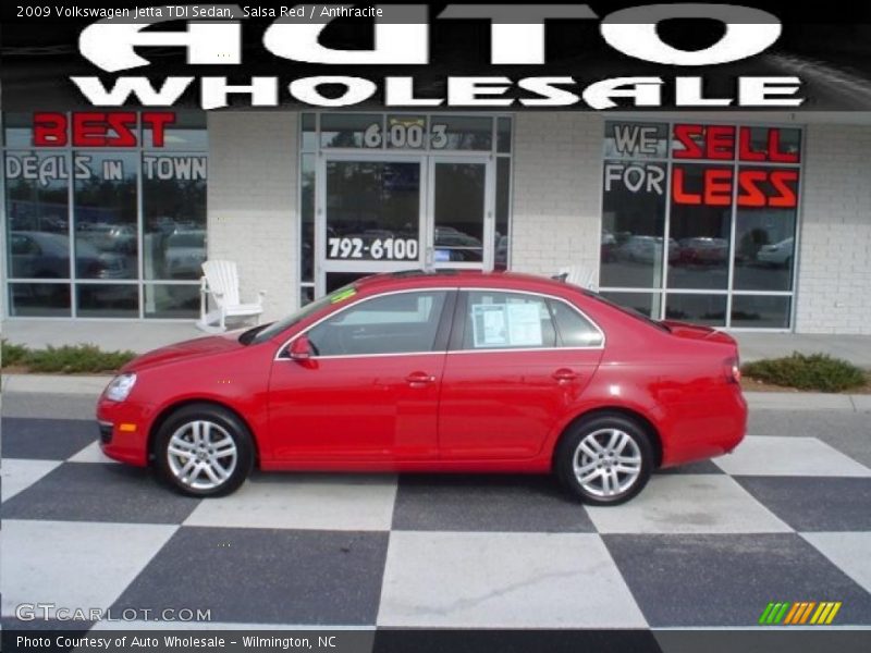 Salsa Red / Anthracite 2009 Volkswagen Jetta TDI Sedan