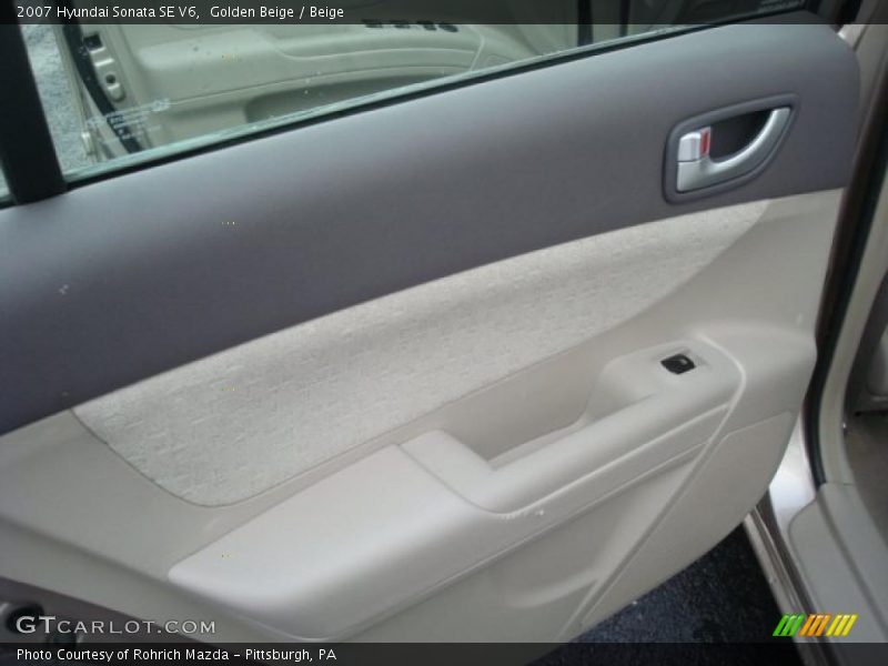 Golden Beige / Beige 2007 Hyundai Sonata SE V6