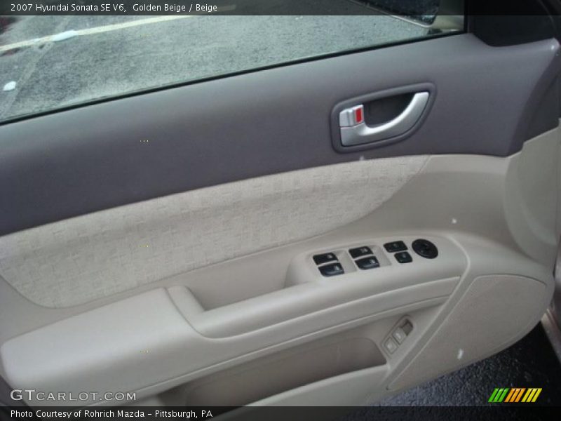 Golden Beige / Beige 2007 Hyundai Sonata SE V6