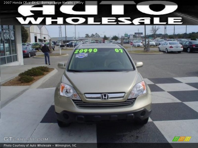 Borrego Beige Metallic / Ivory 2007 Honda CR-V EX-L