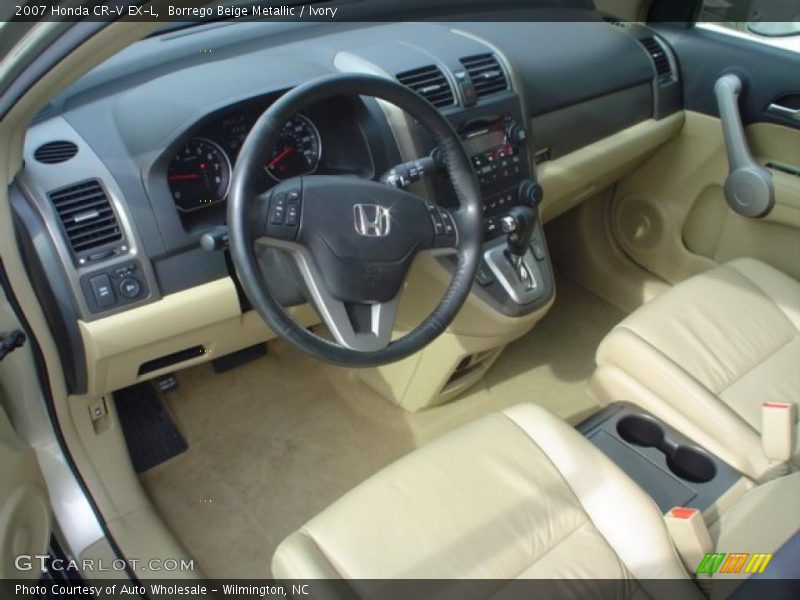 Borrego Beige Metallic / Ivory 2007 Honda CR-V EX-L