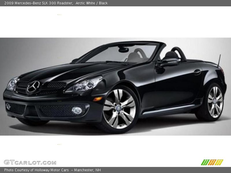 Arctic White / Black 2009 Mercedes-Benz SLK 300 Roadster