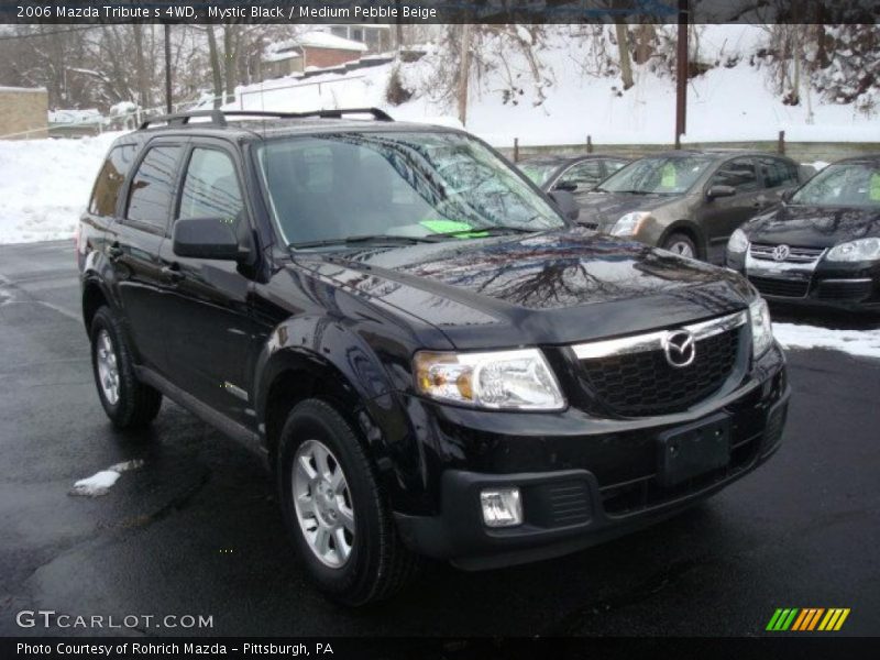 Mystic Black / Medium Pebble Beige 2006 Mazda Tribute s 4WD
