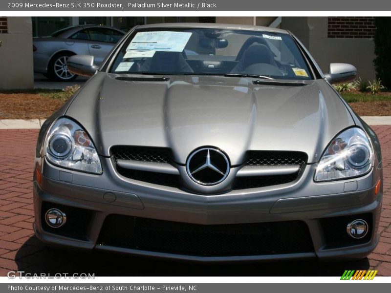 Palladium Silver Metallic / Black 2009 Mercedes-Benz SLK 350 Roadster