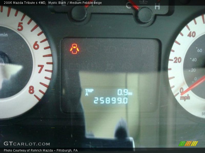 Mystic Black / Medium Pebble Beige 2006 Mazda Tribute s 4WD