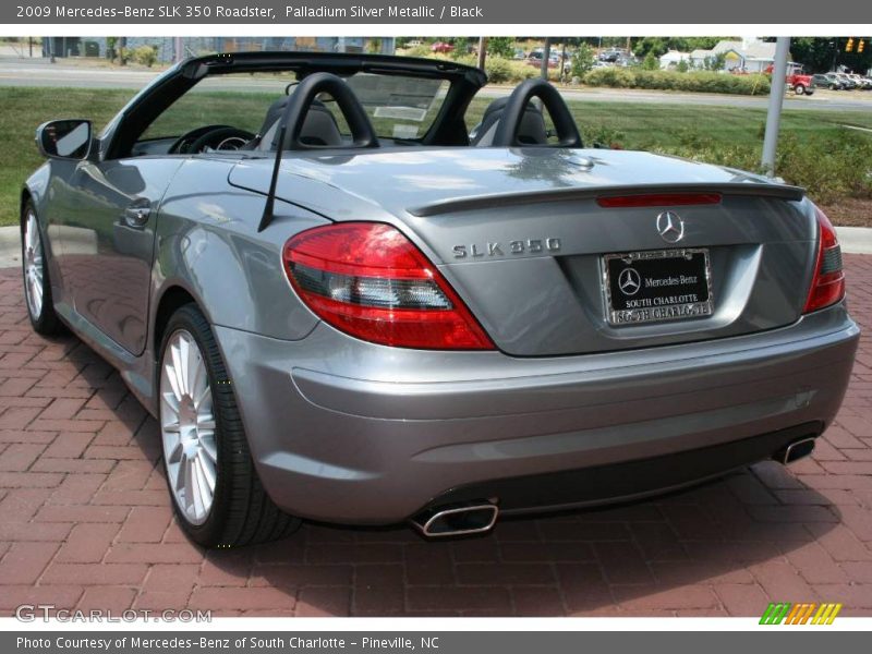 Palladium Silver Metallic / Black 2009 Mercedes-Benz SLK 350 Roadster