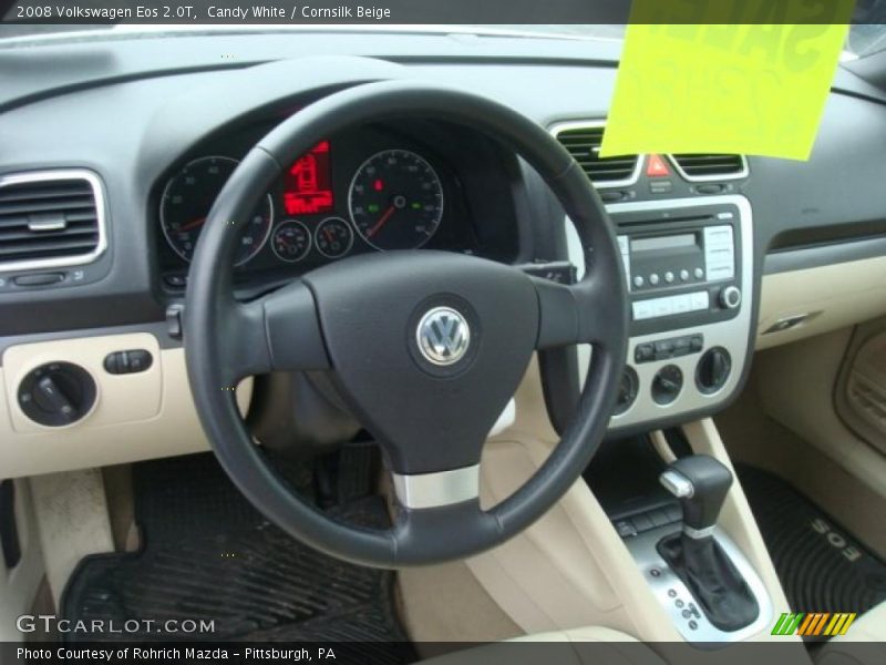 Candy White / Cornsilk Beige 2008 Volkswagen Eos 2.0T