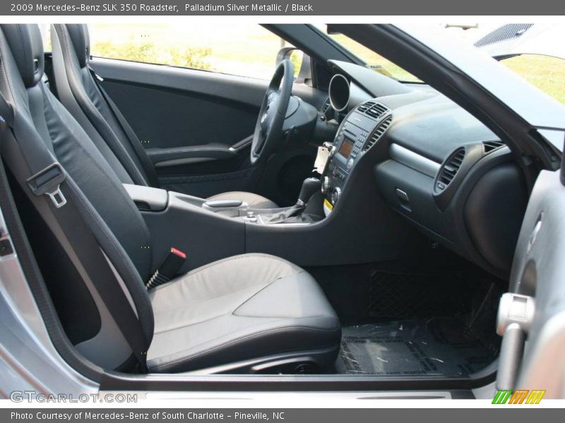 Palladium Silver Metallic / Black 2009 Mercedes-Benz SLK 350 Roadster