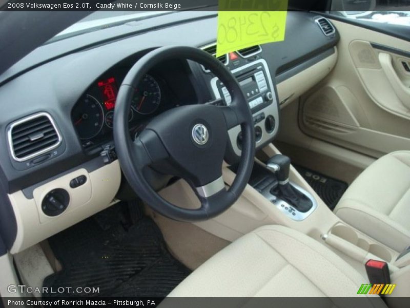 Candy White / Cornsilk Beige 2008 Volkswagen Eos 2.0T