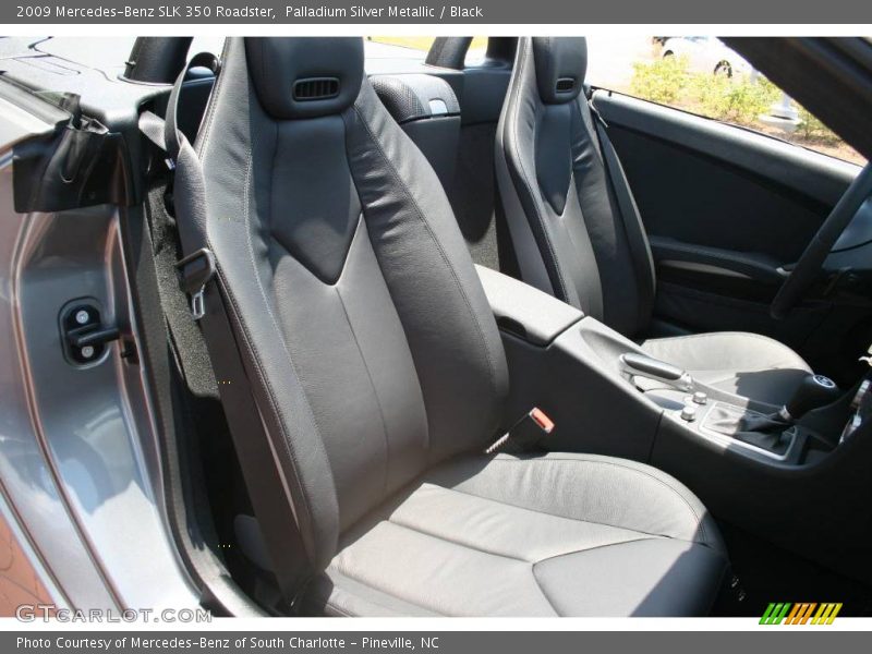 Palladium Silver Metallic / Black 2009 Mercedes-Benz SLK 350 Roadster