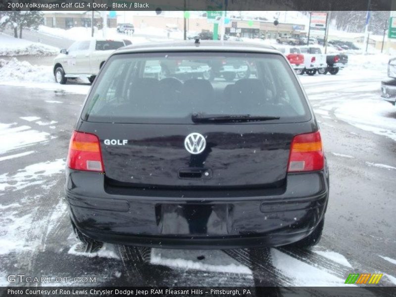 Black / Black 2000 Volkswagen Golf GLS 4 Door