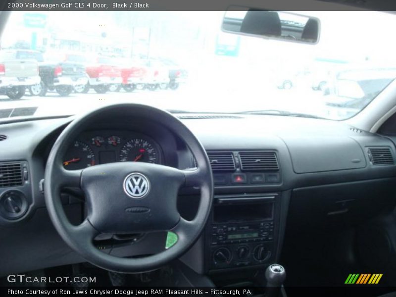 Black / Black 2000 Volkswagen Golf GLS 4 Door