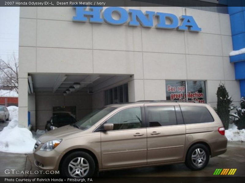 Desert Rock Metallic / Ivory 2007 Honda Odyssey EX-L
