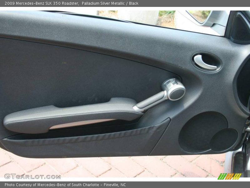 Palladium Silver Metallic / Black 2009 Mercedes-Benz SLK 350 Roadster
