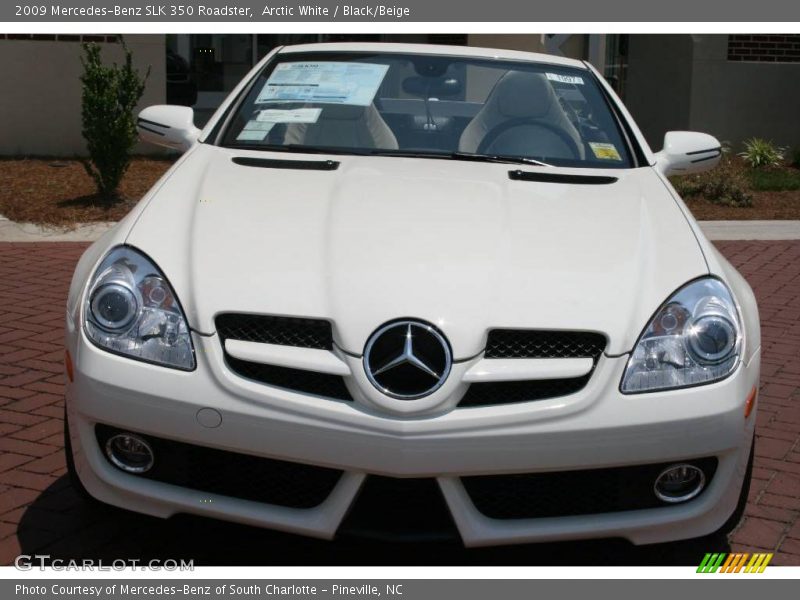 Arctic White / Black/Beige 2009 Mercedes-Benz SLK 350 Roadster