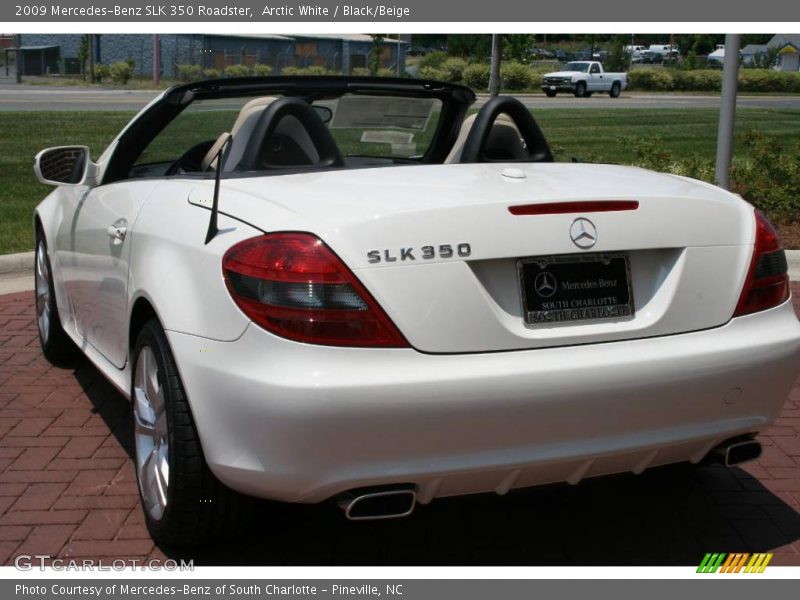Arctic White / Black/Beige 2009 Mercedes-Benz SLK 350 Roadster