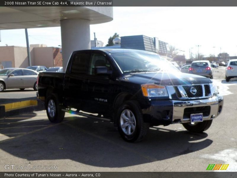 Majestic Blue / Charcoal 2008 Nissan Titan SE Crew Cab 4x4