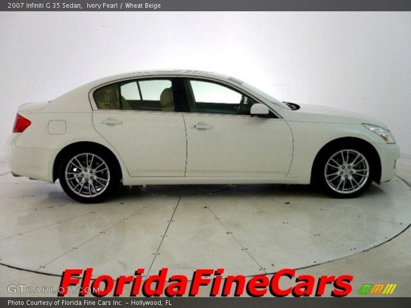 Ivory Pearl / Wheat Beige 2007 Infiniti G 35 Sedan