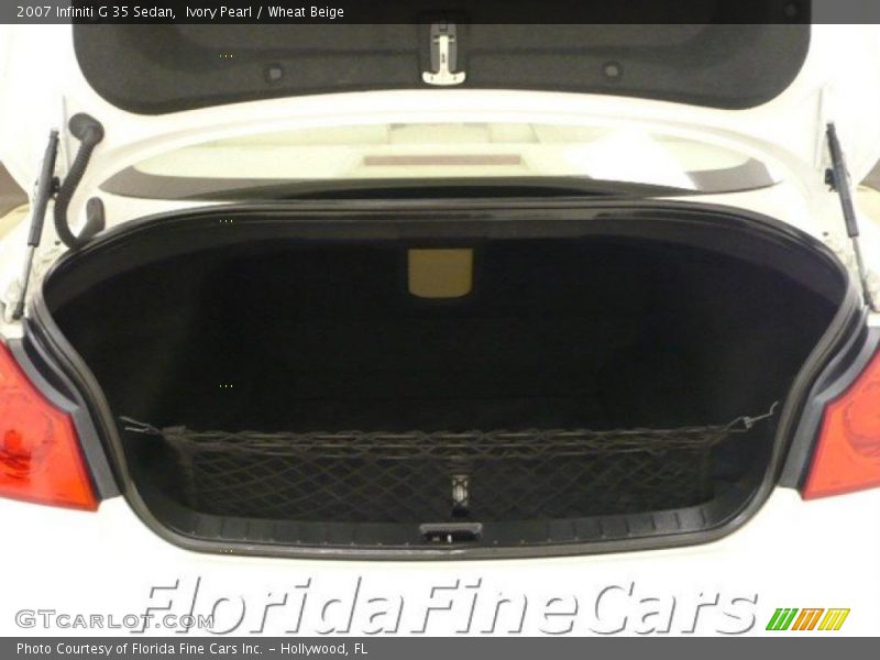 Ivory Pearl / Wheat Beige 2007 Infiniti G 35 Sedan