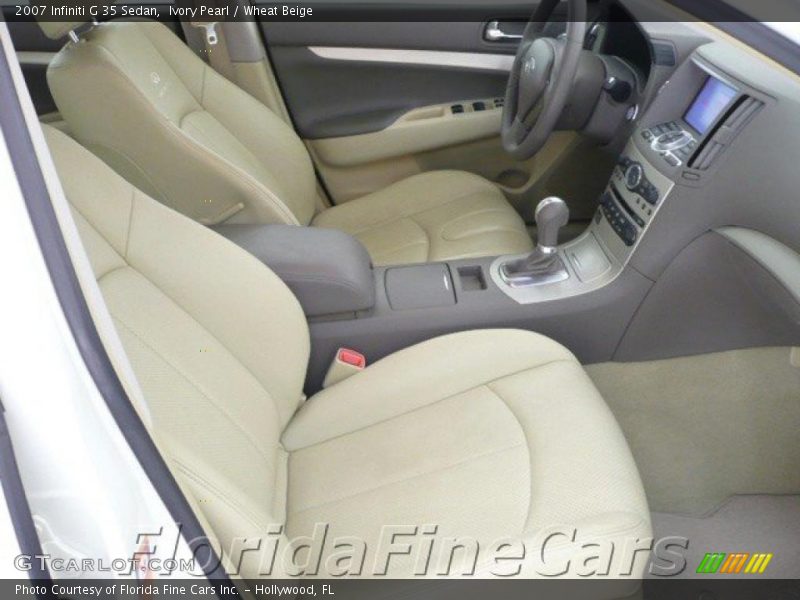 Ivory Pearl / Wheat Beige 2007 Infiniti G 35 Sedan