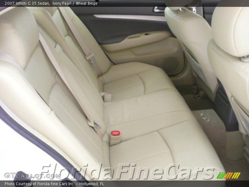 Ivory Pearl / Wheat Beige 2007 Infiniti G 35 Sedan