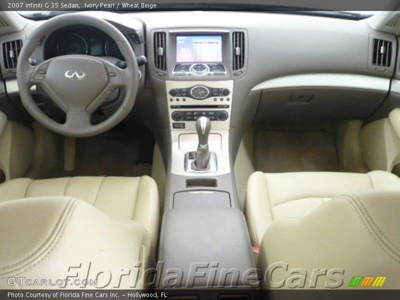 Ivory Pearl / Wheat Beige 2007 Infiniti G 35 Sedan