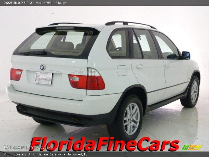 Alpine White / Beige 2006 BMW X5 3.0i