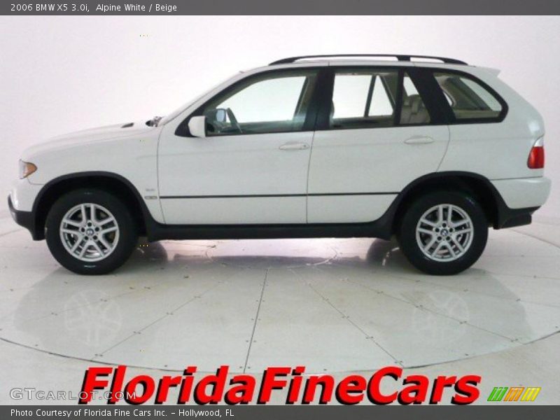 Alpine White / Beige 2006 BMW X5 3.0i