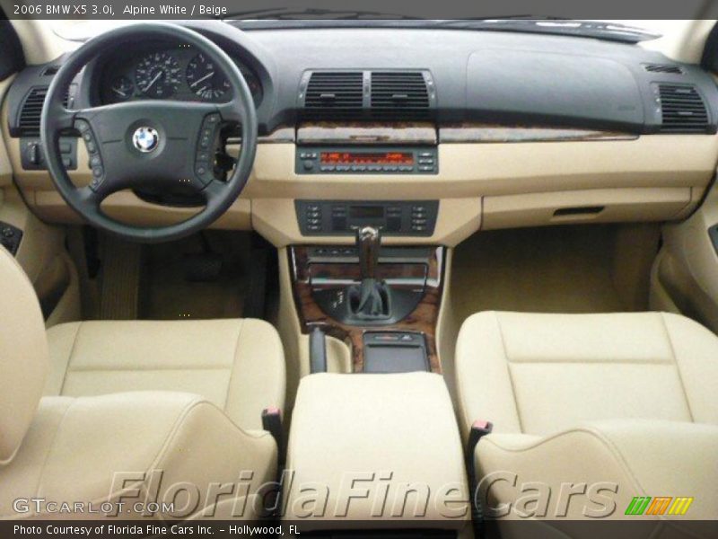 Alpine White / Beige 2006 BMW X5 3.0i