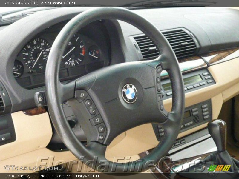 Alpine White / Beige 2006 BMW X5 3.0i