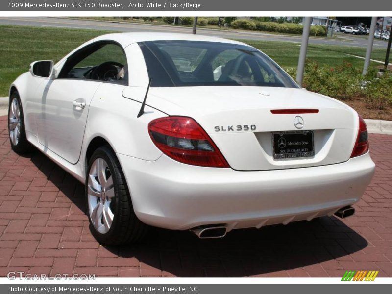 Arctic White / Black/Beige 2009 Mercedes-Benz SLK 350 Roadster