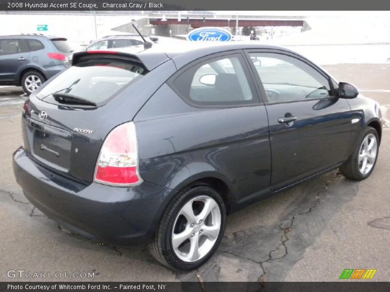 Charcoal Gray / Black 2008 Hyundai Accent SE Coupe