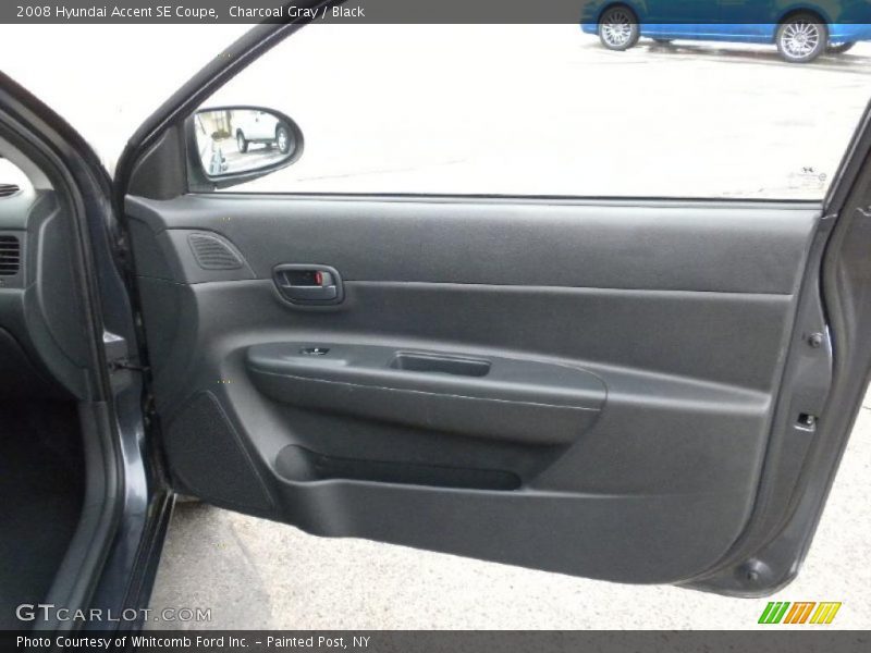 Charcoal Gray / Black 2008 Hyundai Accent SE Coupe