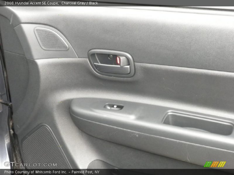 Charcoal Gray / Black 2008 Hyundai Accent SE Coupe