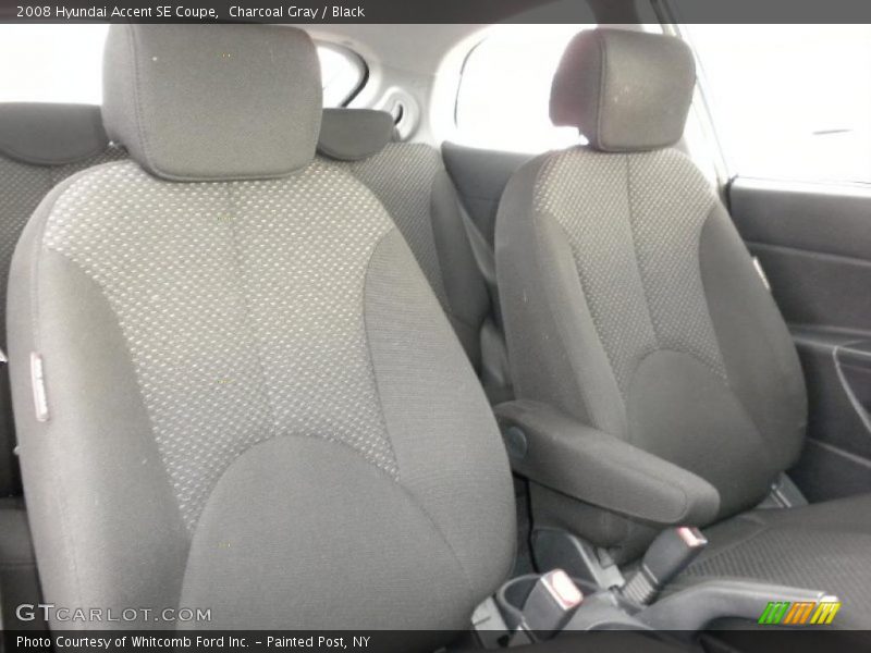 Charcoal Gray / Black 2008 Hyundai Accent SE Coupe
