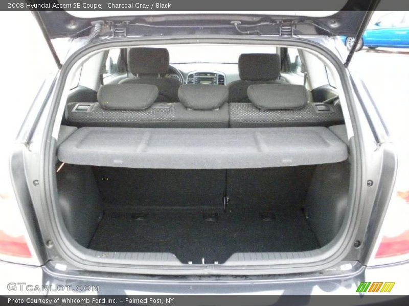 Charcoal Gray / Black 2008 Hyundai Accent SE Coupe