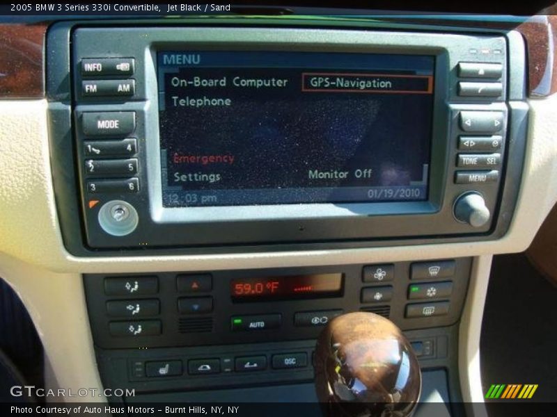 Jet Black / Sand 2005 BMW 3 Series 330i Convertible
