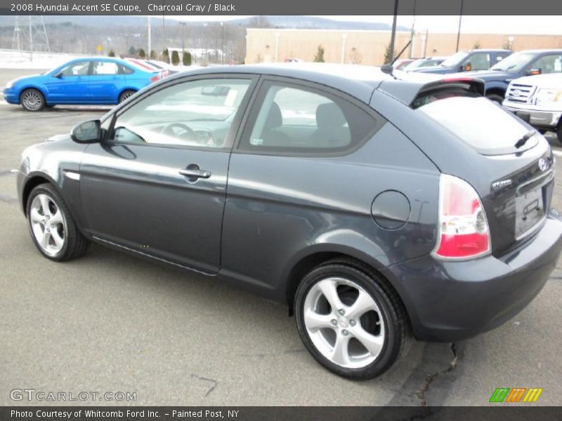 Charcoal Gray / Black 2008 Hyundai Accent SE Coupe