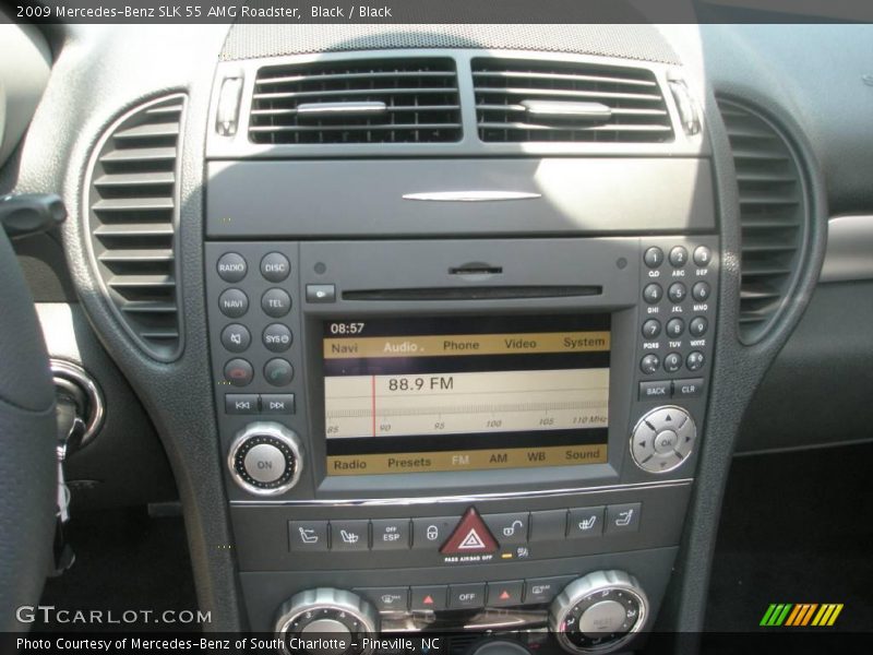 Black / Black 2009 Mercedes-Benz SLK 55 AMG Roadster