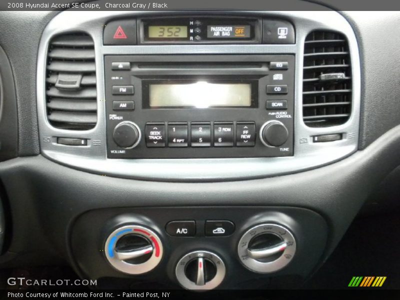 Charcoal Gray / Black 2008 Hyundai Accent SE Coupe