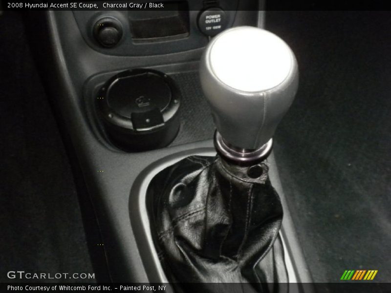 Charcoal Gray / Black 2008 Hyundai Accent SE Coupe