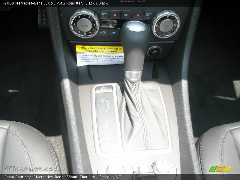 Black / Black 2009 Mercedes-Benz SLK 55 AMG Roadster