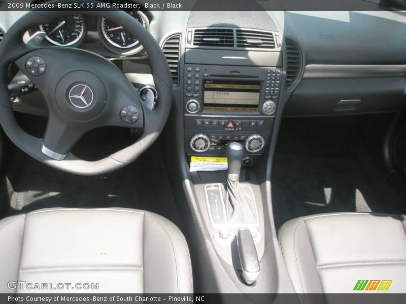 Black / Black 2009 Mercedes-Benz SLK 55 AMG Roadster