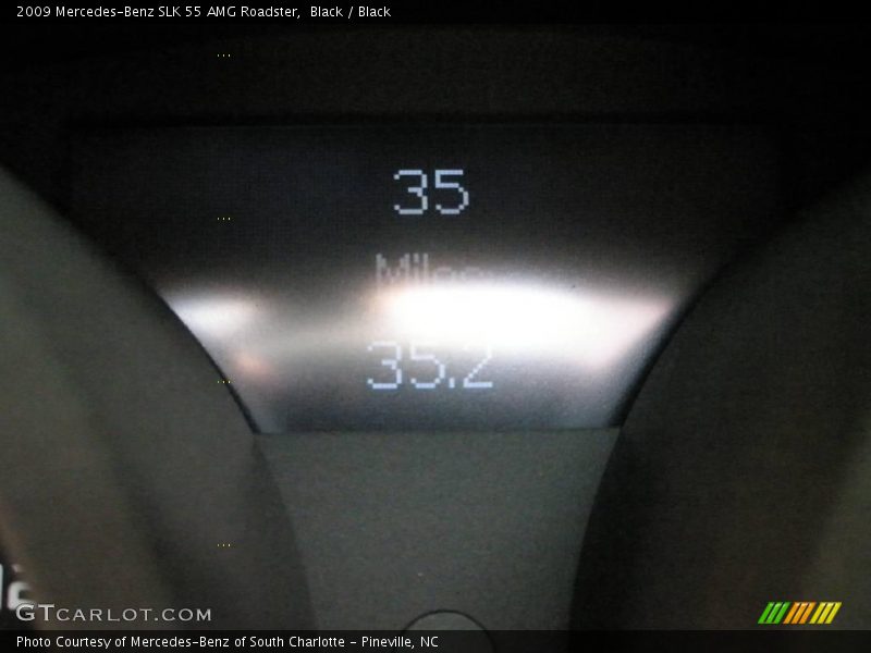 Black / Black 2009 Mercedes-Benz SLK 55 AMG Roadster