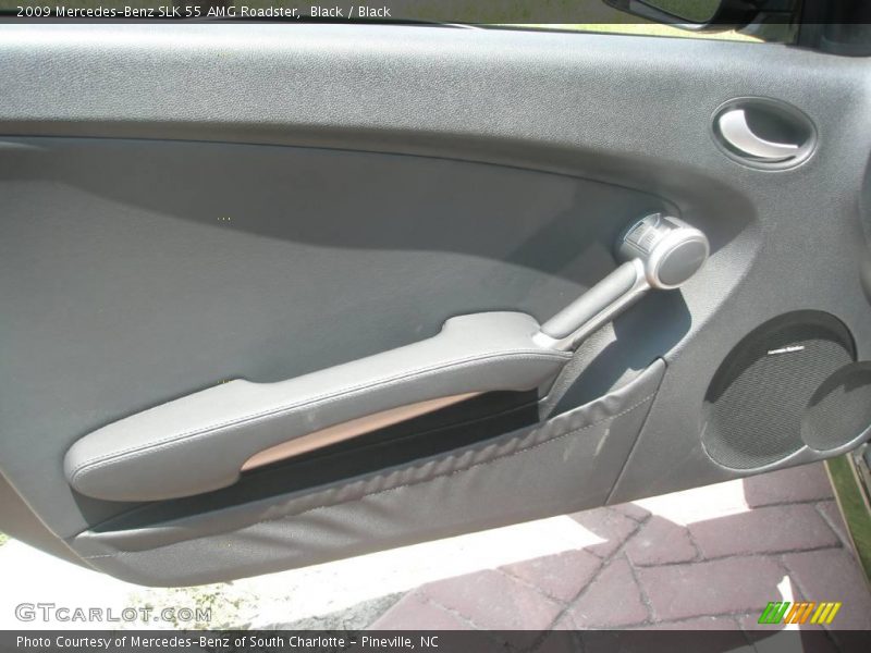 Black / Black 2009 Mercedes-Benz SLK 55 AMG Roadster